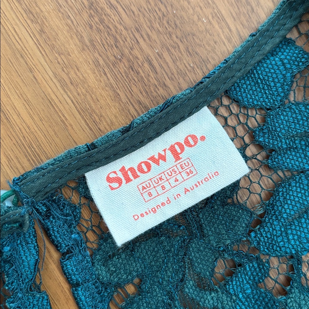 SHOWPO FAUX WRAP LACE MINI DRESS - Picture 7 of 10